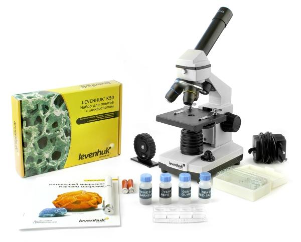 (RU) Микроскоп Levenhuk 3L NG (в комплекте набор для опытов) 640х