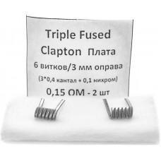 #177 Fused Clapton D=2,5 mm 5 витков R ~ 0,9 Om (2*0,2 Ni80 + 0,08 Ni80) - 2 шт МРЦ 120 руб.