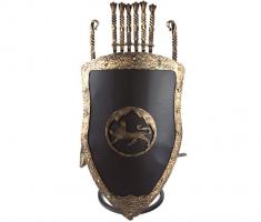 Каминный набор Щит-подставка Барс на 6 шампуров Афон