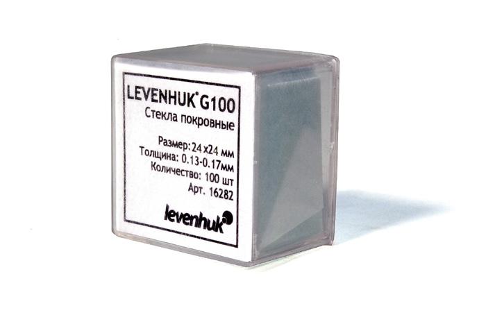 Покровные стекла Levenhuk G100, 100шт