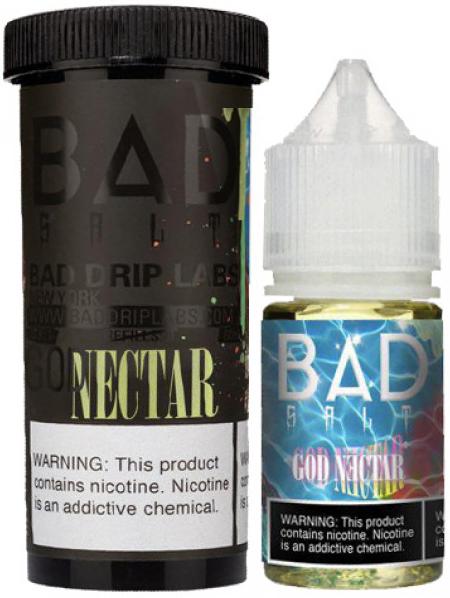 Жидкость Bad Drip SALT - God Nectar 30 мл 20 мг (Маракуйя, гуава, манго, апельсин)