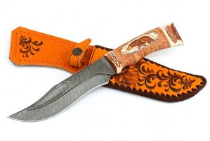 Нож Муромец.,дам.ст.,бер.,упор,кость