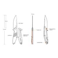 Нож складной туристический Ruike D191-B