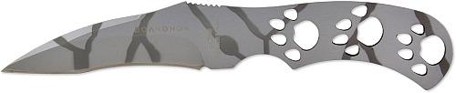 Нож специальный ВОЛЧОНОК керамбит камуфляж пластиковые ножны H-187K белый