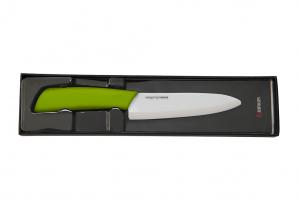 Нож кухонный "Samura Eco" Festival Шеф 145 мм, циркониевая керамика (Салатовый)