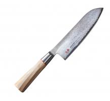 Нож кухонный Сантоку SUNСRAFT (SenzoTwisted) 167мм, TO-04