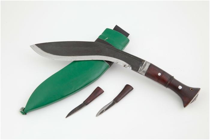 Кукри нож 12" Angpana for Jungle (KH0169), длина лезвия 305 мм, высокоуглеродистая сталь, зонная закалка, рукоять палиса