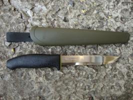Нож Morakniv 748 MG, нержавеющая сталь, резиновая ручка