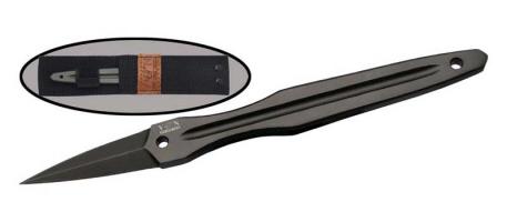 нож хоз.-быт. с титановым покрытием с нейлон.чехлом K305T