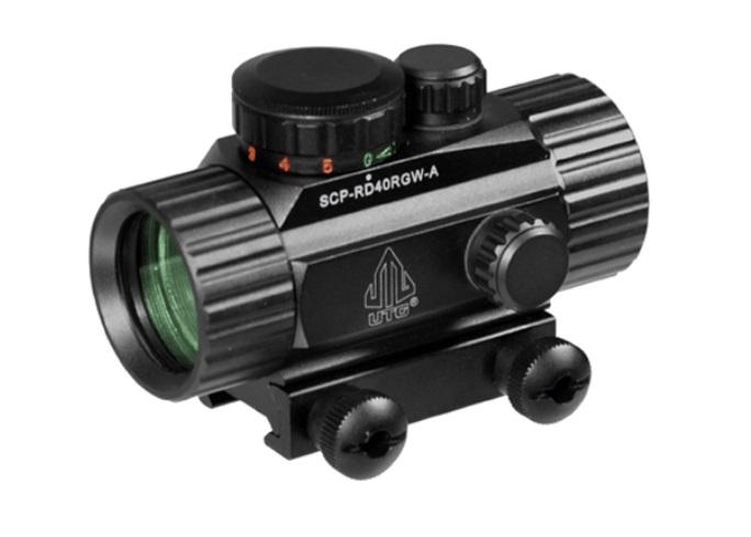 Оптика. прицел коллиматорный закрытого типа LEAPERS на Weaver, подсветка зелёная/красная ПК1x30 LP