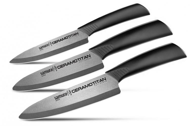 SСT- 003M Набор из 3-х ножей "CERAMOTITAN"  SCT-0021M, SCT-0082M, SCT-0084M