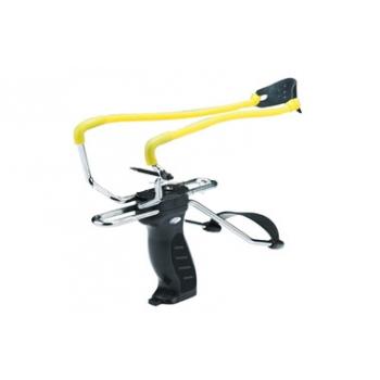 Рогатка с упором и прицелом, магазин в рукоятке, черная (MK-SL06-BK)