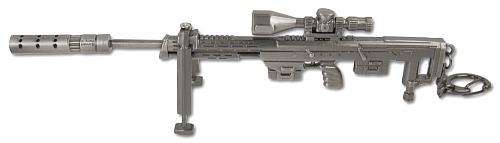 Брелок снайперская винтовка, глушитель, сошки, отвёртка E-104