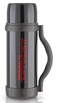 Термос Thermos Classique чёрный с ручкой (1 литр) new