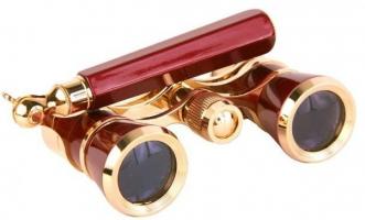 Бинокль БГЦ 3*25 E08(красный лорнет)