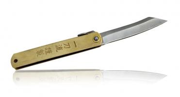 Нож складной Хигоноками Itto Ryu (HKC-18467), длина клинка 75мм, сталь 420J2, рукоять латунь