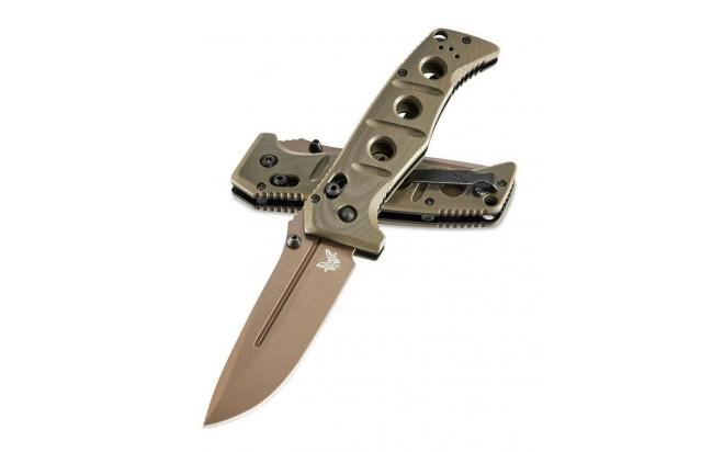 BM275FE-2 Adamas - нож склад., оливковая рукоять G10, клинок CruWear