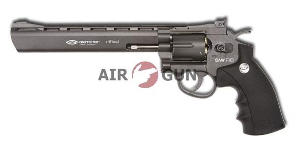 Пневматический пистолет Gletcher SW R8 Black 4.5  мм 53160