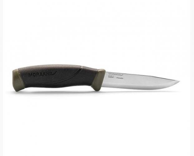 Нож Morakniv Companion MG (S), нержавеющая сталь, цвет хаки, 11827