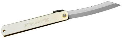 HAHC-100Silver (5SV) Нож скл. Хигоноками Nagao Kanekoma,100мм, сталь High Carbon Steel 1cл., 2-2.7мм