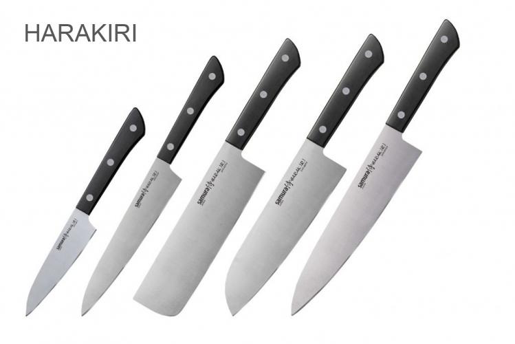 SHR-0250B Набор ножей 5 в 1 "Samura HARAKIRI" коррозионно-стойкая сталь ,ABS пластик