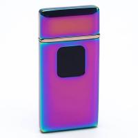 Зажигалка электронная "Люкс", USB, спираль, 7 х 3.5 х 0.5 см, хамелеон 3913229