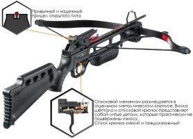 Арбалет рекурсивный "Скорпион" (Ek Jag 1) пластик черный