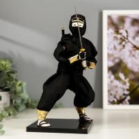 Кукла коллекционная "Чёрный ниндзя с мечом" 25х12,5х12,5 см   5036092