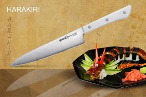 SHR-0023W/K Нож кухонный "Samura HARAKIRI" универсальный 150 мм,коррозионно-стойкая сталь,ABS пластик