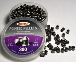 Люман-0.68 (300)о Пневматика Пули калибр 4,5 остроголовые 300шт