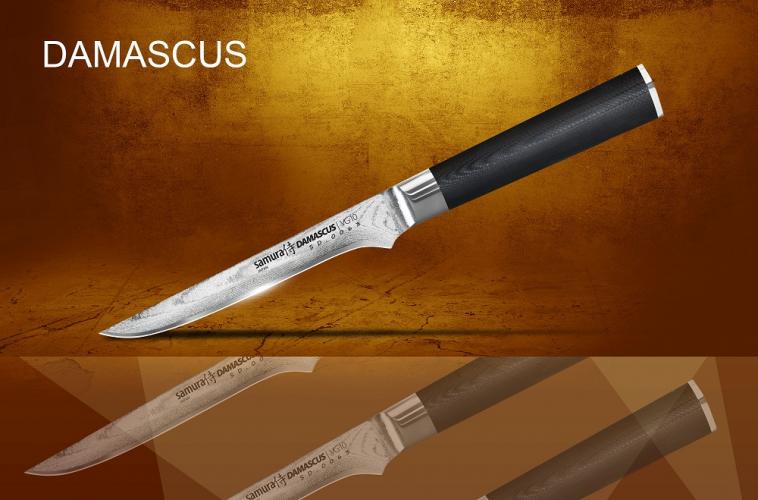 Нож кухонный обвалочный Samura Damascus