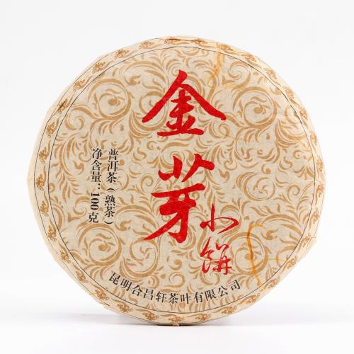 Китайский выдержанный чай "Шу Пуэр. JIn ya", 100 г, 2019 г, Юньнань, блин   9157260