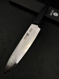SC-1100 SHIZU TAKUMI S.CONRAN Нож кухонный Гюито 225-370, сталь VG-10 Damascus рук. Black Pakka Wood