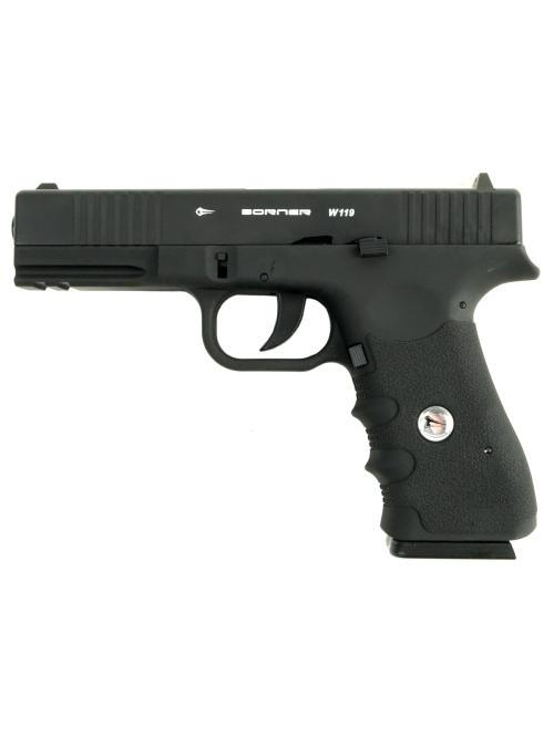Пневматический пистолет Borner W119 (Glock 17)  Blowback 4,5 мм