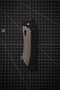 TS-110 TAKESHI SAJI Damascus Folding Santoku knife Нож складной Сантоку 135-290, сталь R2 (Sg2), HRc 62