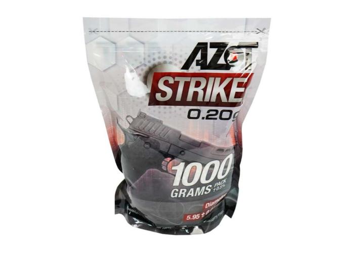 Шары для страйкбола Azot Strike 0,20 г, 5000 штук (1 кг, белые)