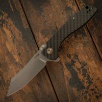 CJ1915-CF Kicker - нож складной, рукоять карбон, клинок AR-RPM9