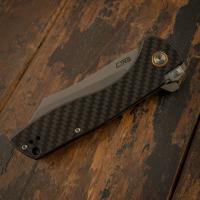 CJ1915-CF Kicker - нож складной, рукоять карбон, клинок AR-RPM9