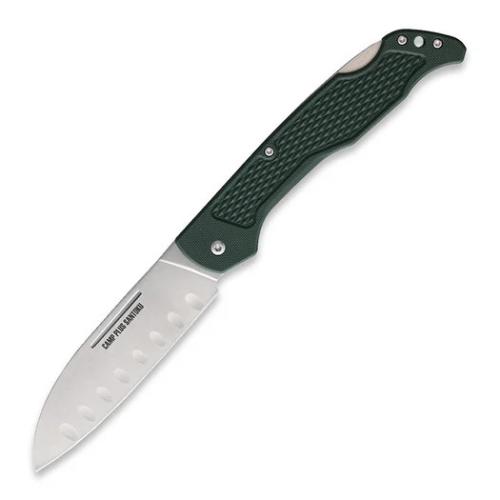 ON_4305 Camp Plus Santoku Lockback - нож складной, зелен. нейон. рук-ть, сатин. клинок