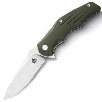 QS105-B Pangolin - нож складной, рукоять зеленая G10, клинок D2