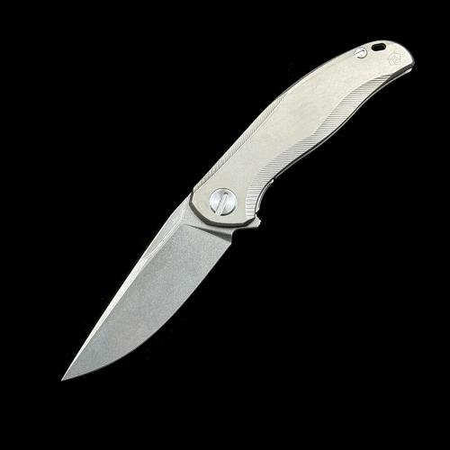 Складной нож Shirogorov Stellar M390 титановая ручка