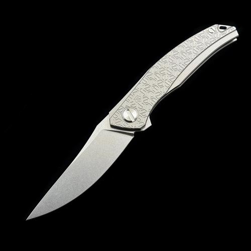 Складной нож Shirogorov Quantum Cromax PM рукоять из титана