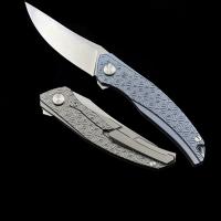 Складной нож Shirogorov Quantum Cromax PM рукоять из титана