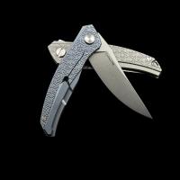 Складной нож Shirogorov Quantum Cromax PM рукоять из титана