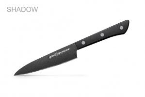 SH-0021/16 Нож кухонный "Samura SHADOW" универсальный с покрытием BLACK FUSO 120мм,AUS-8,ABS пластик