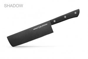SH-0043/16 Нож кухонный "Samura SHADOW" Накири с покрытием BLACK FUSO 170 мм, AUS-8, ABS пластик