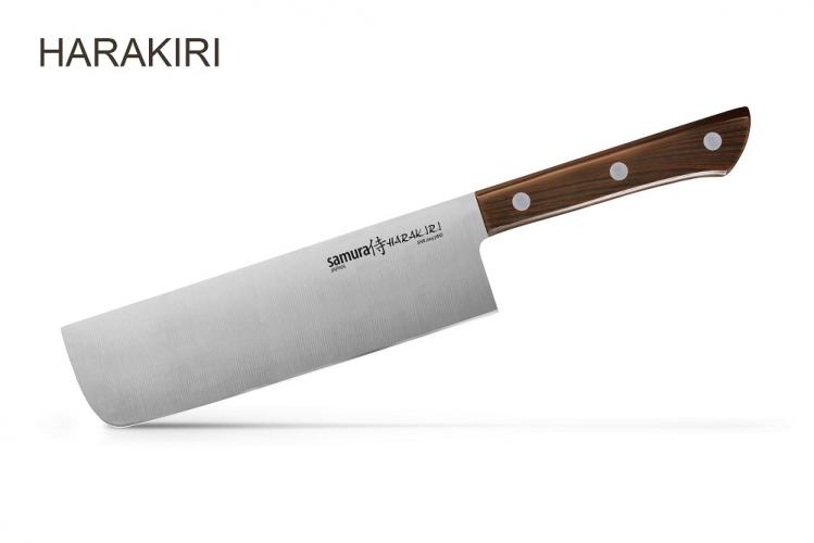 SHR-0043WO Нож кухонный "Samura HARAKIRI" Накири 170 мм, AUS-8, ABS пластик