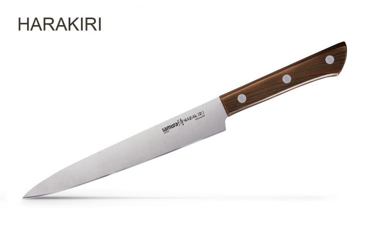 SHR-0045WO Нож кухонный "Samura HARAKIRI" для нарезки 196 мм, AUS-8, ABS пластик