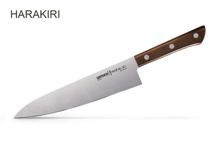 SHR-0085WO Нож кухонный "Samura HARAKIRI" Шеф 208 мм, AUS-8, ABS пластик