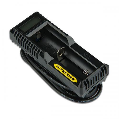 Nitecore UM10 зарядка на один акк. с LCD дисплеем и  USB Li-ion / IMR 18650 все типы